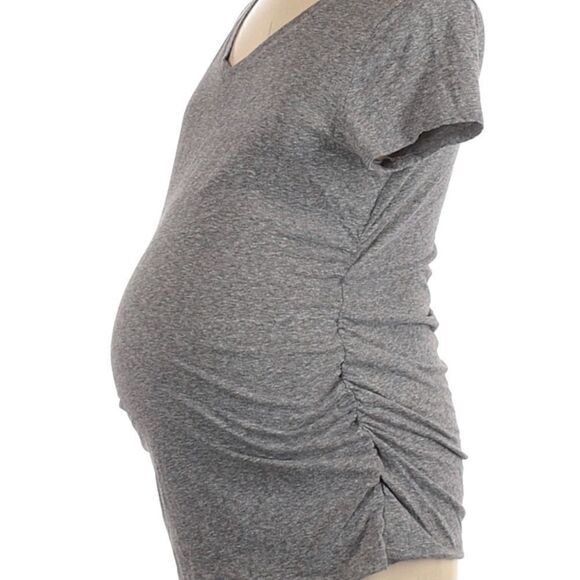 Liz Lange Maternity Light Gray Shirt Size Large-EUC - Picture 1 of 14